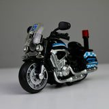 Police Motorcycle 1:12 – Pull-Back Model with Lights & Siren Sounds