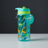 Smiggle Dinosaur Kids Water Bottle – 480ml BPA-Free Bottle with Silicone Straw