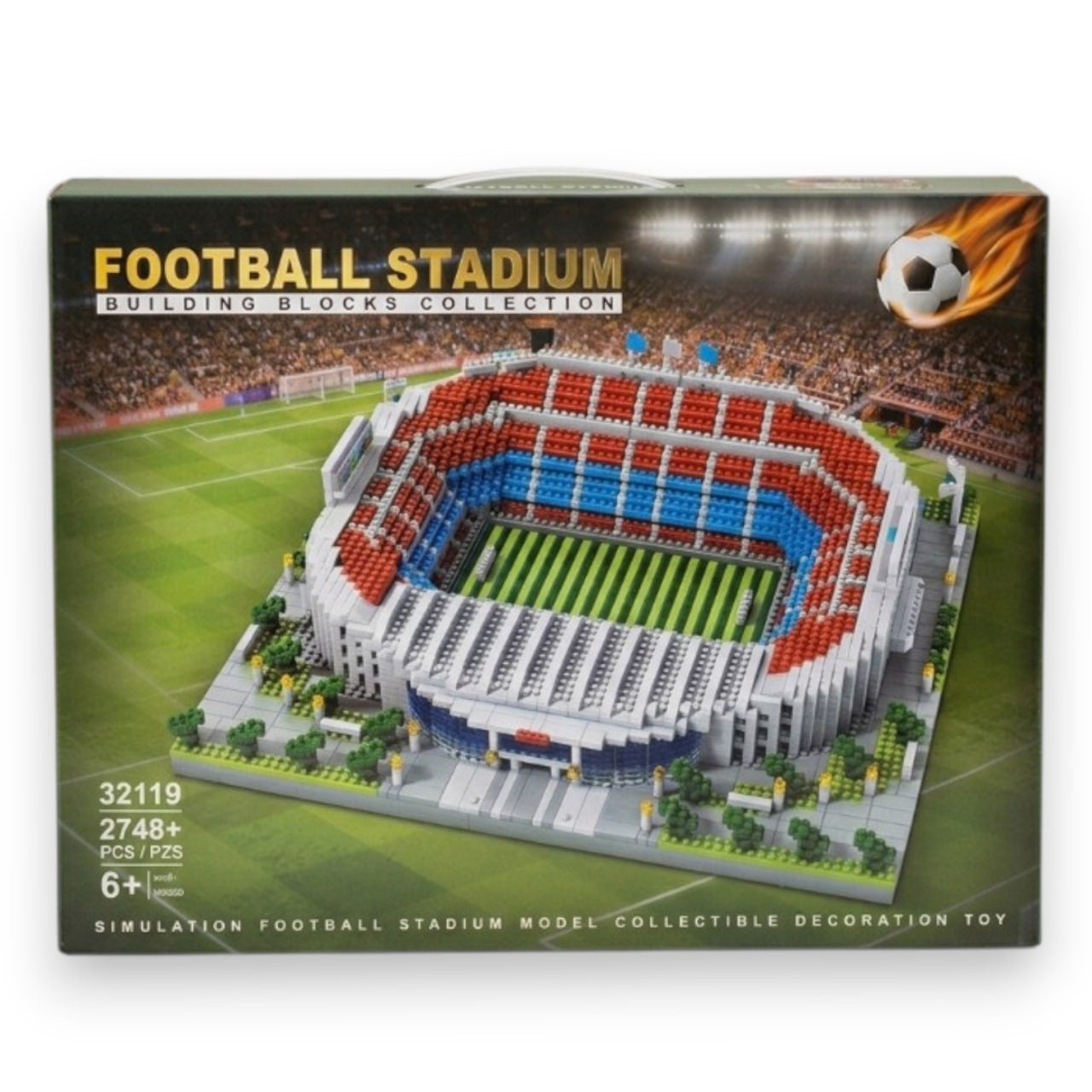 Camp Nou Football Stadium Building Blocks – 2748+ Pieces