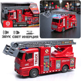 Fire Rescue Truck Toy – 1:16 Scale with Lights & Sounds