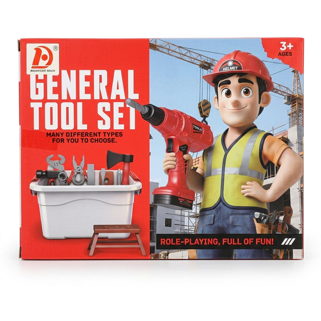 Kids Tool Set – Pretend Play Workshop & Engineering Set