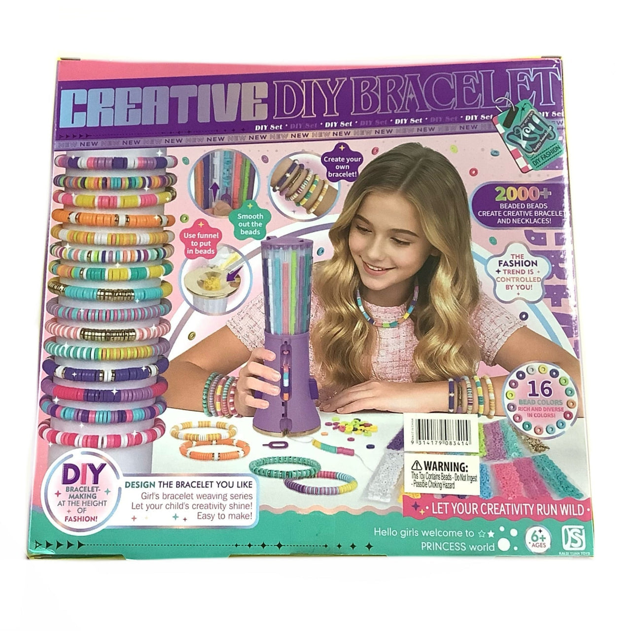 Creative DIY Bracelet Maker – 2000+ Beads Jewelry Making Kit
