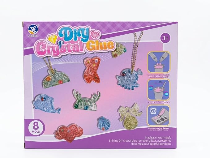 DIY Crystal Glue Craft Kit – Create Your Own Keychains & Accessories