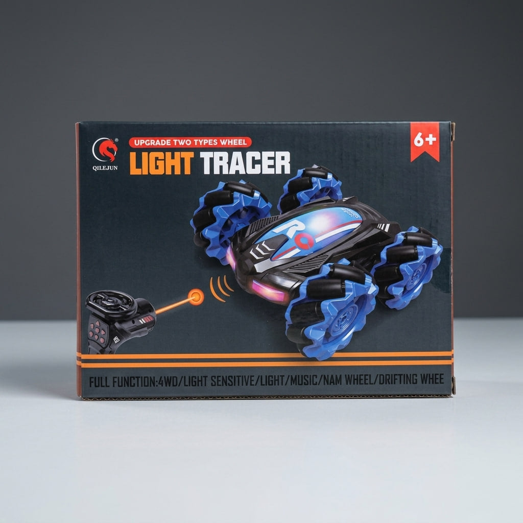 Light Tracer RC Stunt Car – Light Following 4WD Stunt Car
