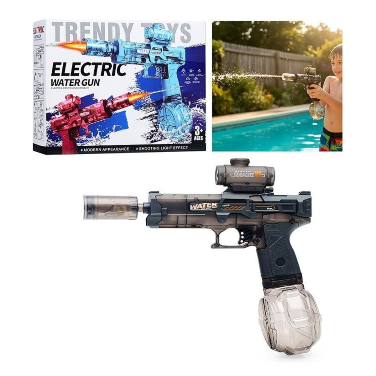 Electric Water Blaster – Rechargeable LED Water Blaster