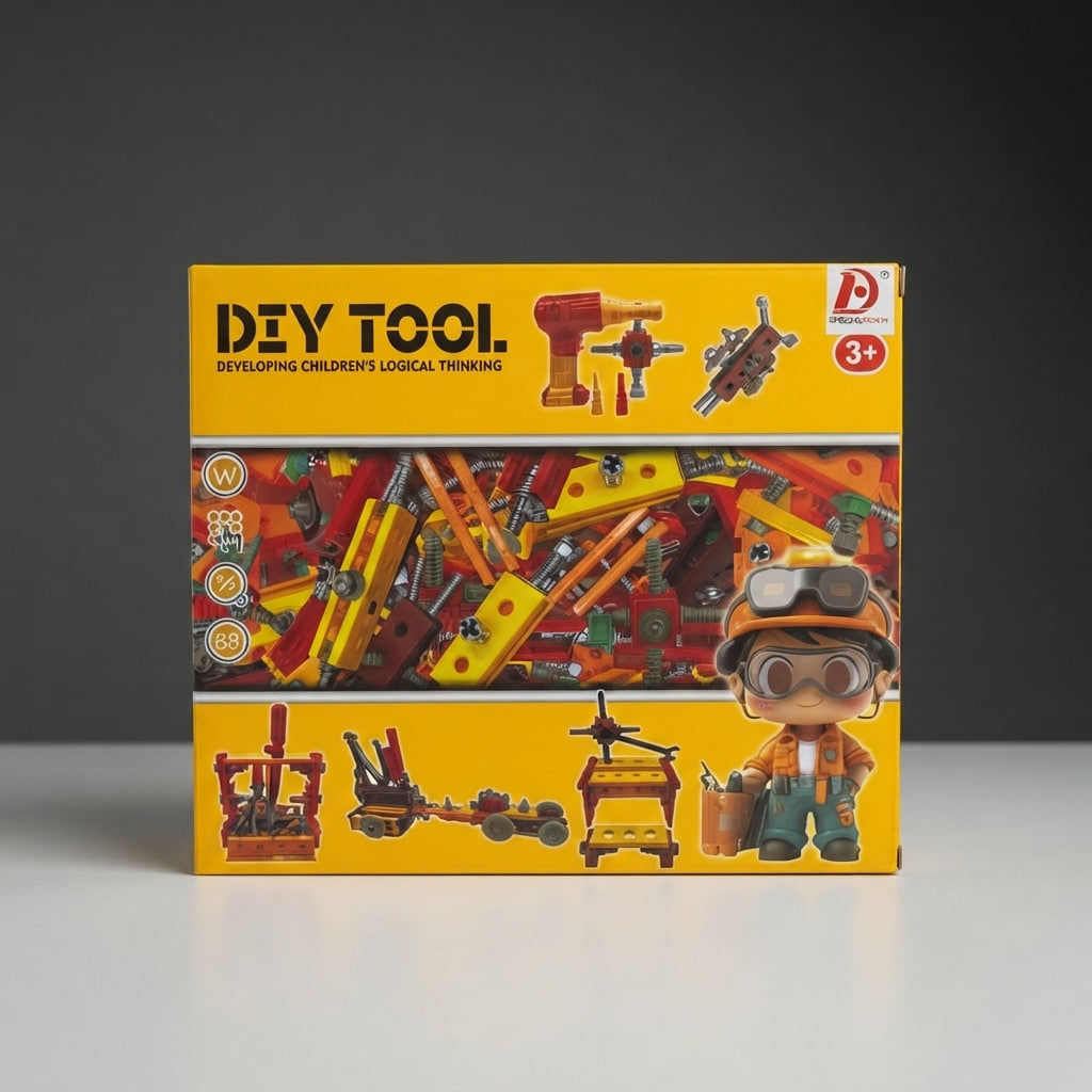 Kids DIY Engineering Tool Set – Building & Construction Toy