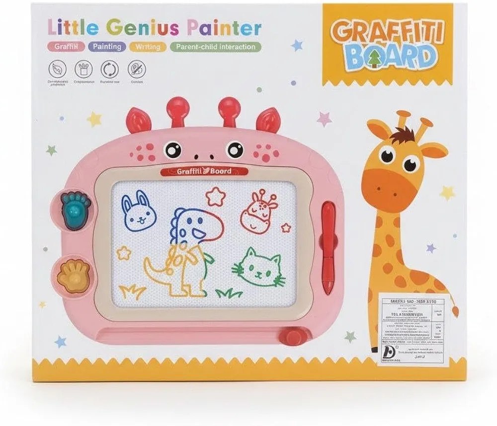 Magnetic Drawing Board for Kids – Giraffe Design