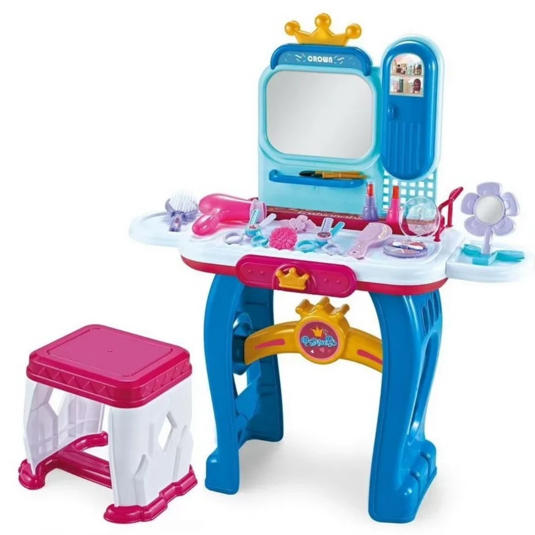 Kids Vanity Makeup Set – Crown Design