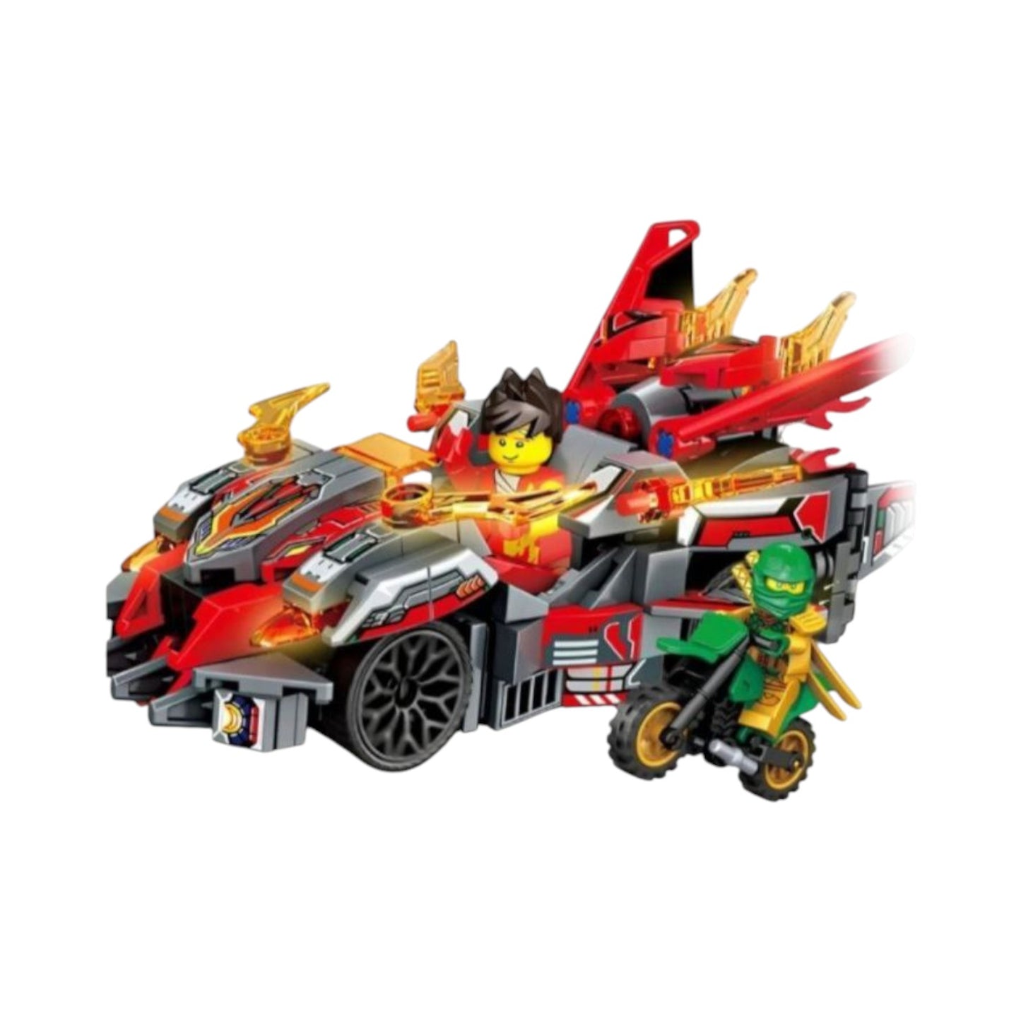 Chaobao 7643 – Ninjago-Themed Racing Car & Battle Set | 273 Pieces