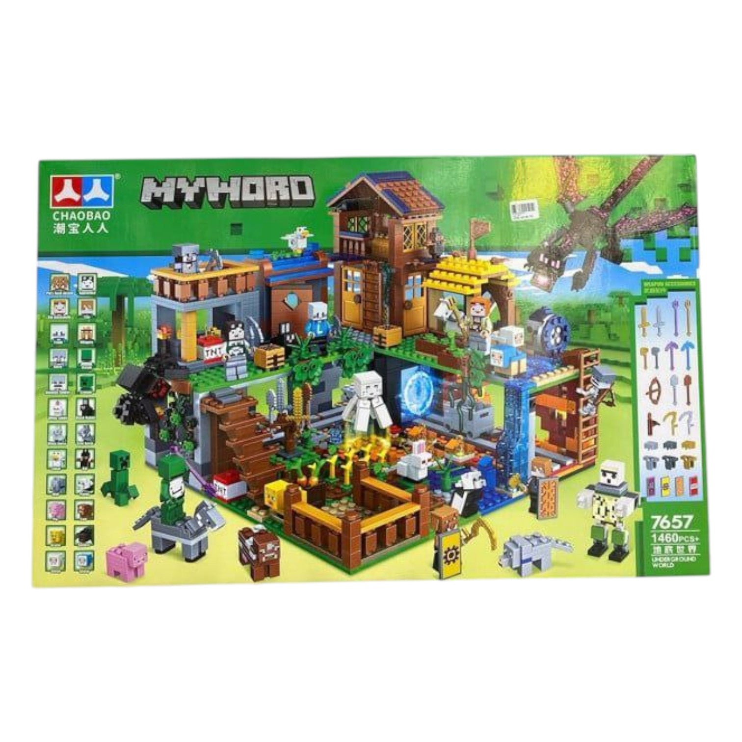 CHAOBAO 7657 Minecraft Building Set – 1460 Pieces | Creative Adventure Blocks