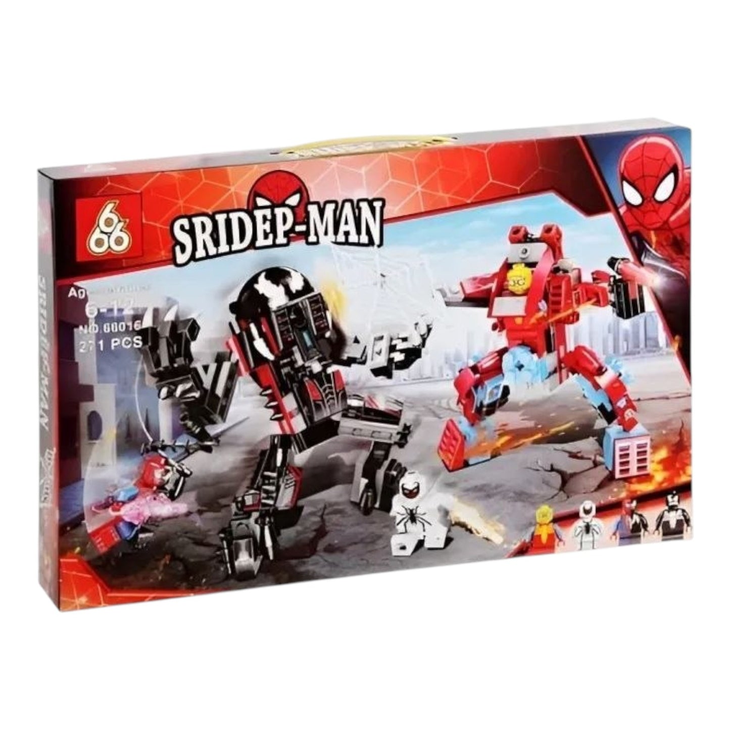 مجموعة سبايدر مان وفينوم – 271 قطعة | شخصيات LEGO وآليين