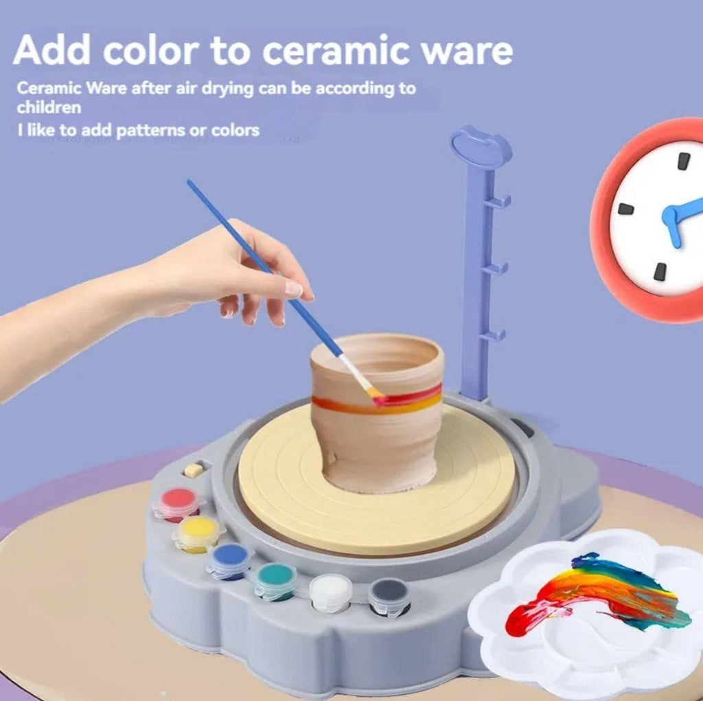 Kids Pottery Wheel Set – Creative Clay Craft Machine