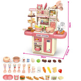 مجموعة ألعاب مطبخ صغير - حوض ماء حقيقي وملحقاته 