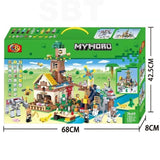 MYHORD Minecraft-Themed Building Set | 1402 Pieces – World Building, Characters & Mobs