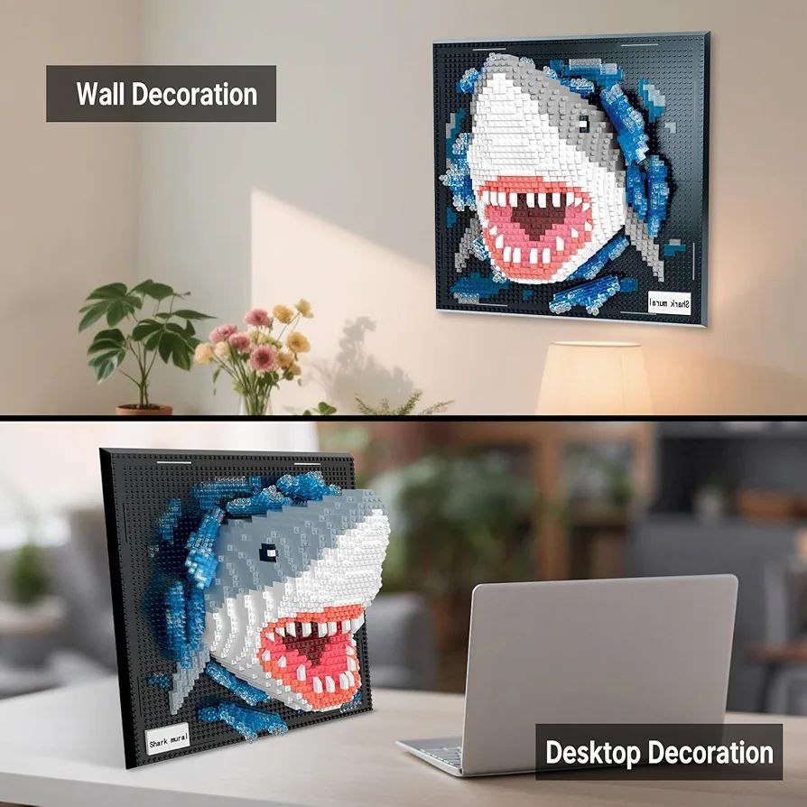 LEGO Deep Sea Overlord – 2166 Pieces | Ocean Shark 3D Display Building Set