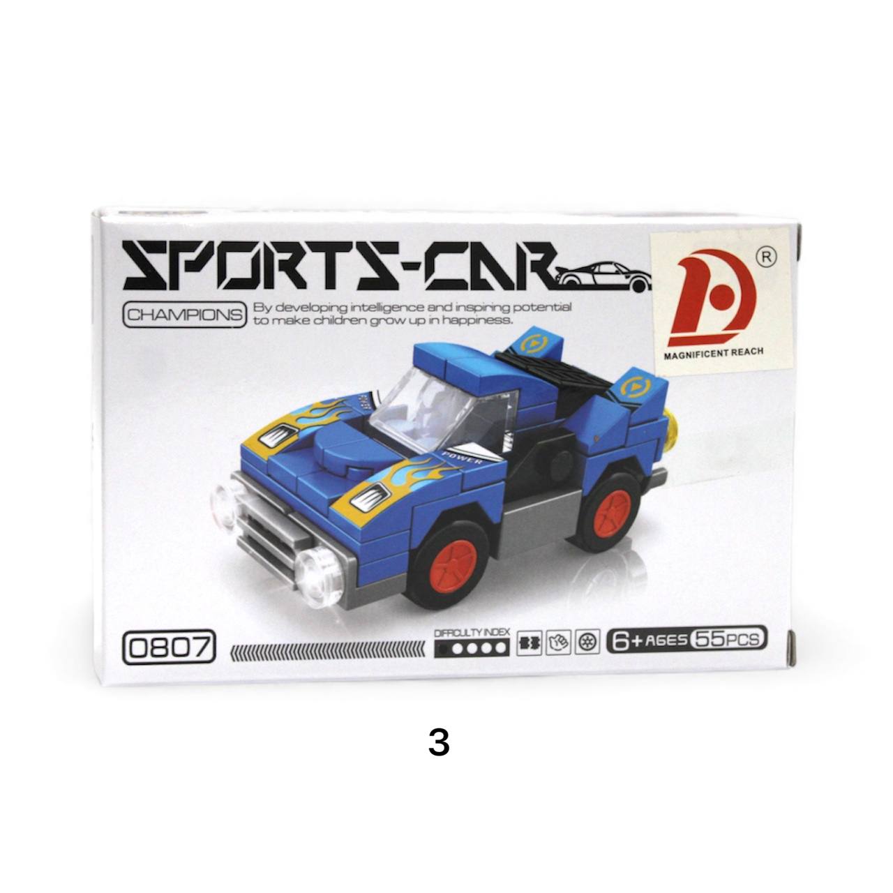Peizhi 15008 – Sports Car Building Blocks Set | 8 Models | 57–62 Pieces Each