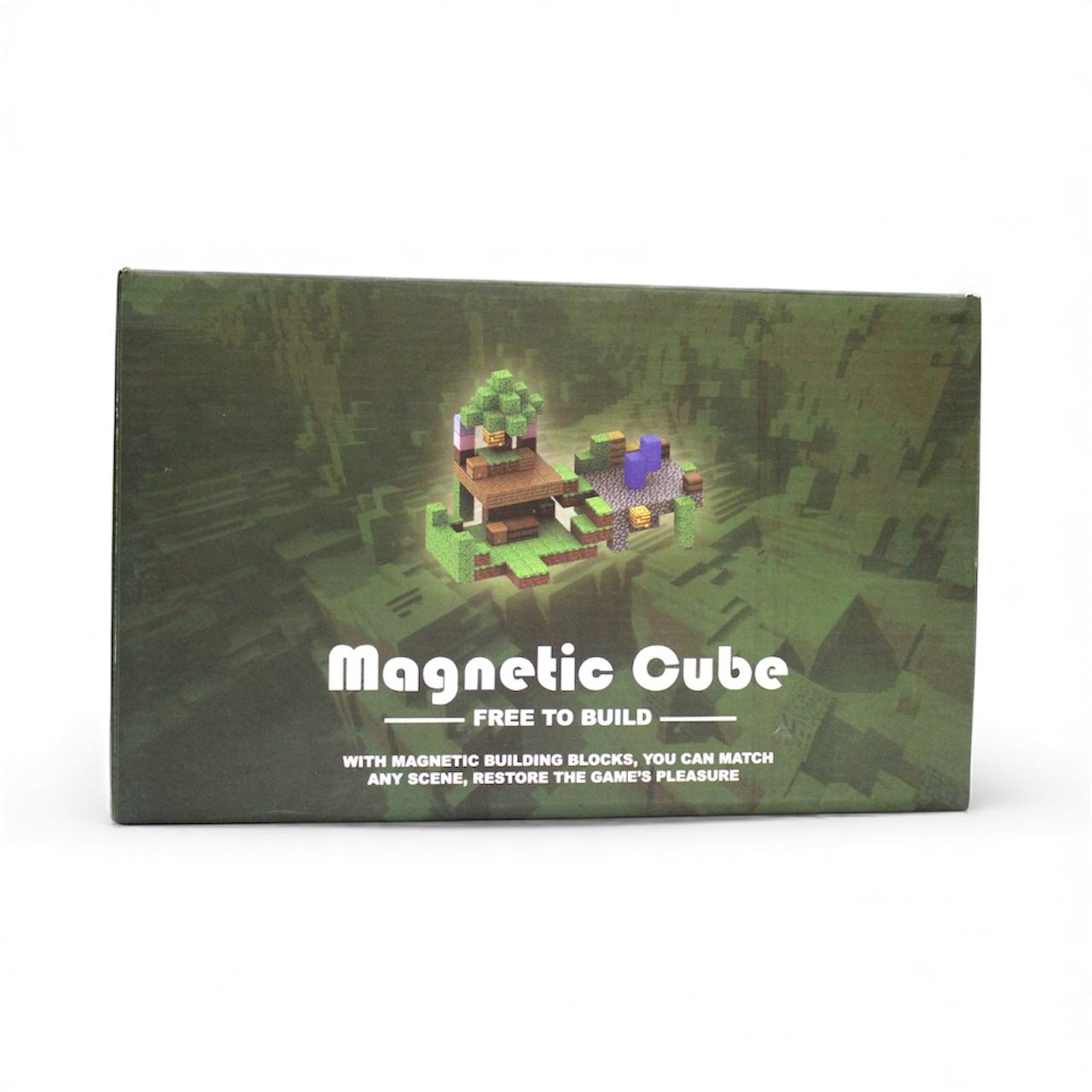 Build World Magnetic Minecraft Blocks Set (100 Pieces)