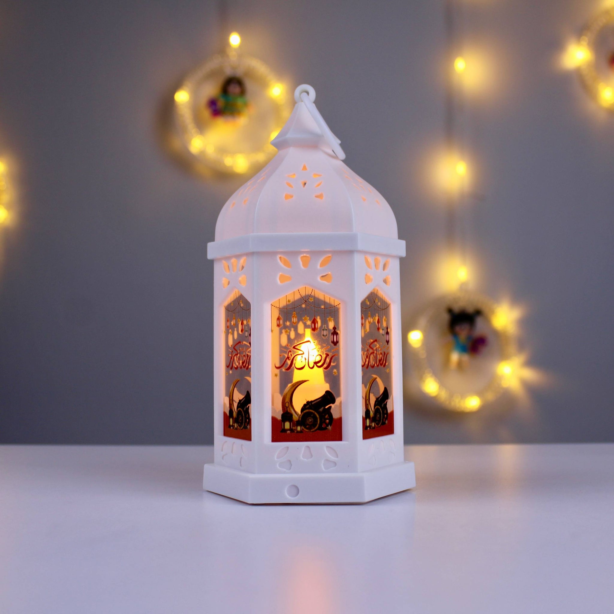 Illuminated Ramadan Acrylic Lantern – Medium Size