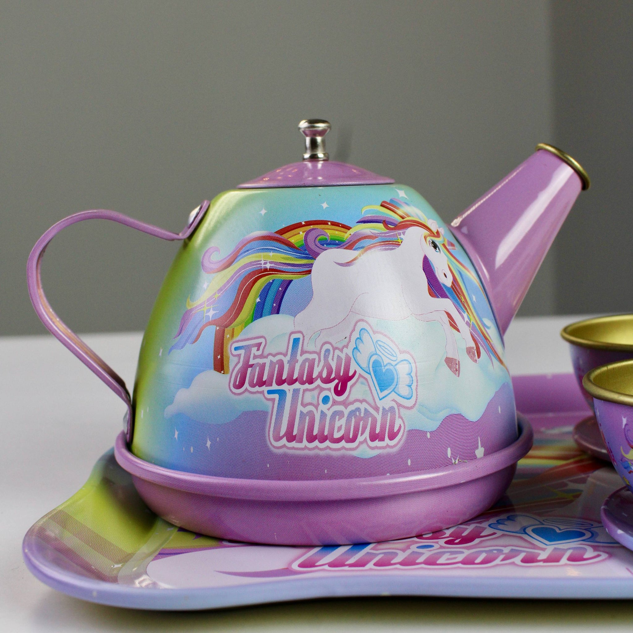 طقم شاي معدني للأطفال – يونيكورن (Fantasy Unicorn)