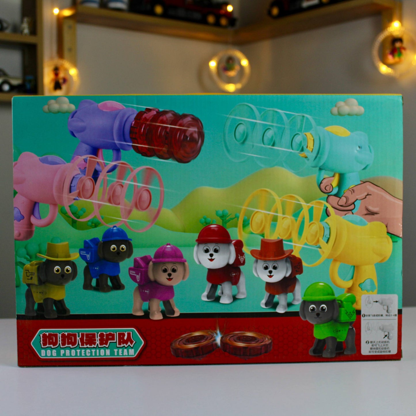 بوكس شخصيات Paw Patrol مع مسدس المراوح