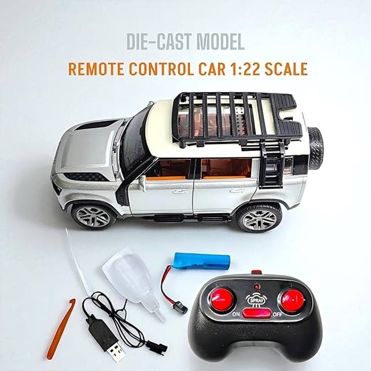 R/C Land Rover Defender Diecast Model – 1:22 Scale