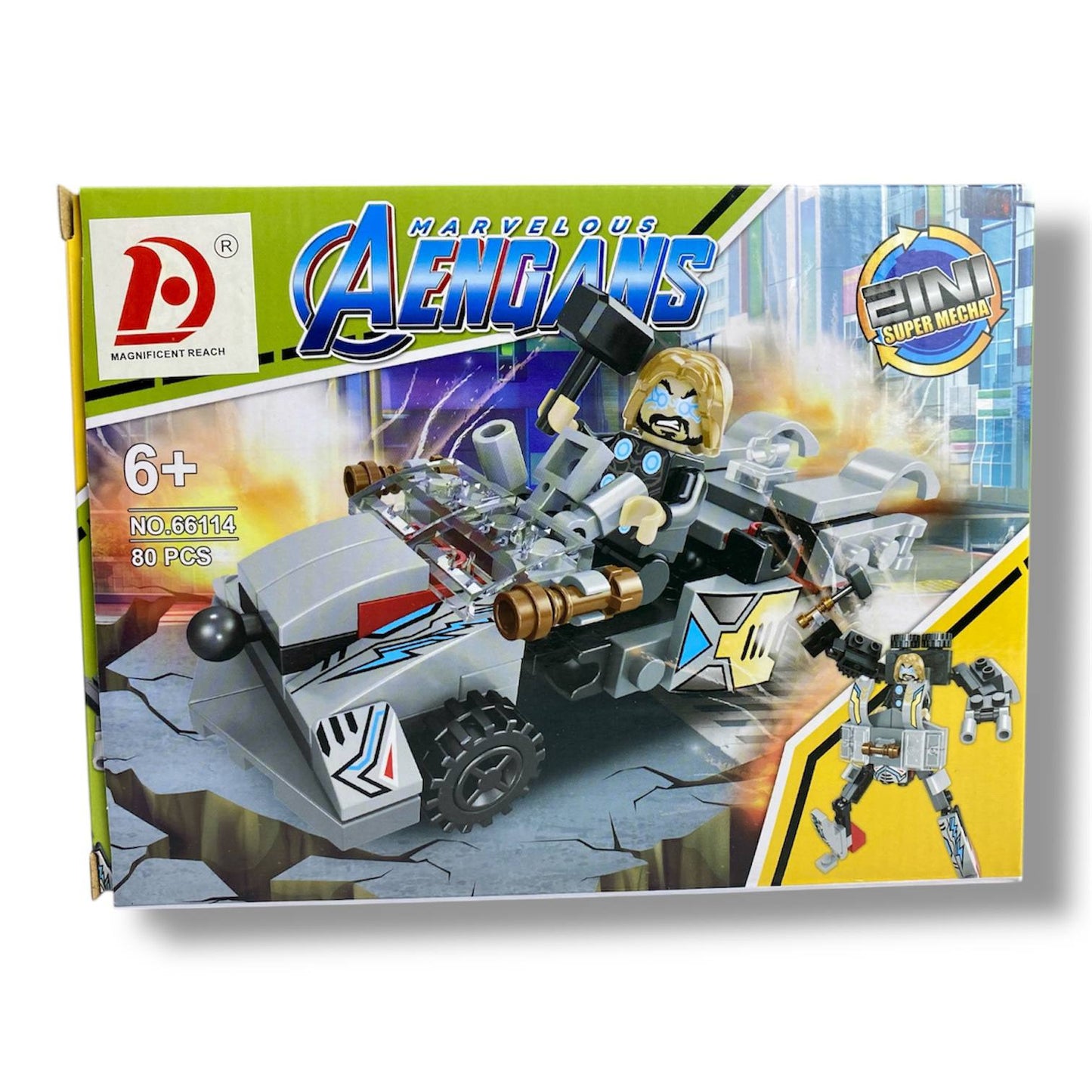 Avengers Transform Building Blocks 2-in-1