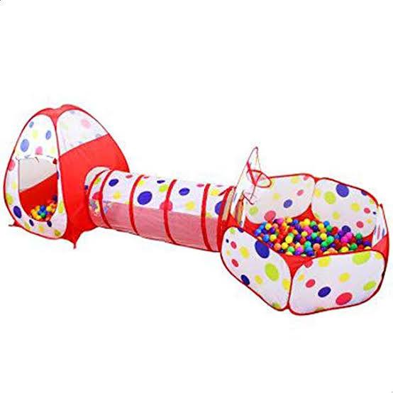 Kids Play Tent 3-in-1 – Teepee, Tunnel & Ball Pit