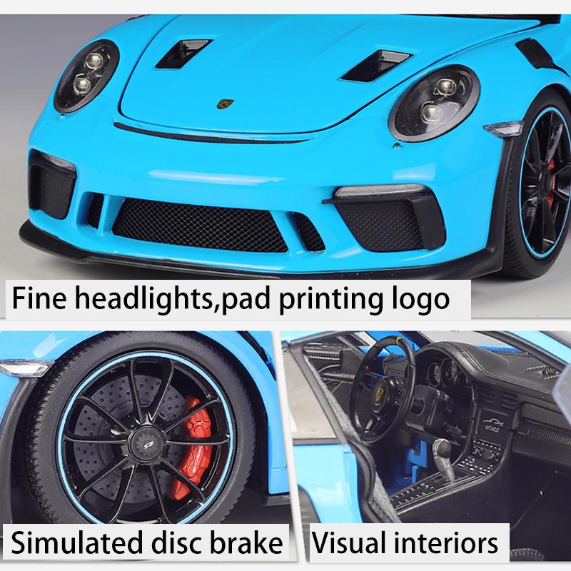 نموذج ويللي بورشه 911 GT3 RS المصبوب 1:18 - إصدار جي تي أوتوز (997)