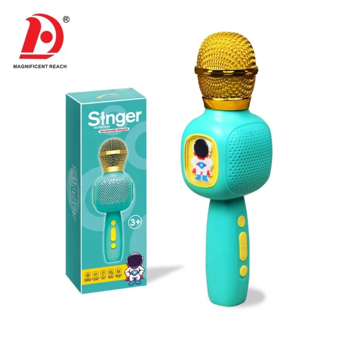 Singer Microphone 2-in-1 – Bluetooth Karaoke Microphone & Speaker for Kids