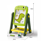 2-in-1 Dinosaur Drawing Board – Educational Double-Sided Easel for Kids