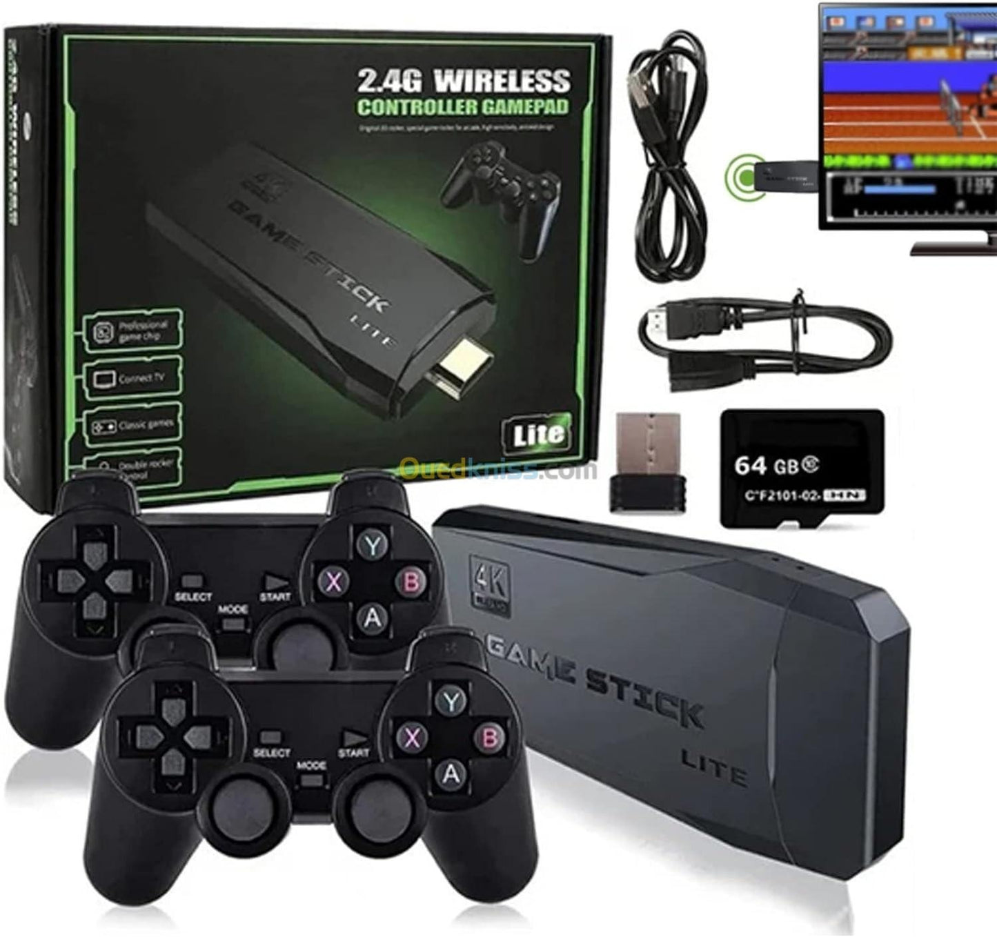 Game Stick Lite Wireless Console – 18,000+ Retro Games