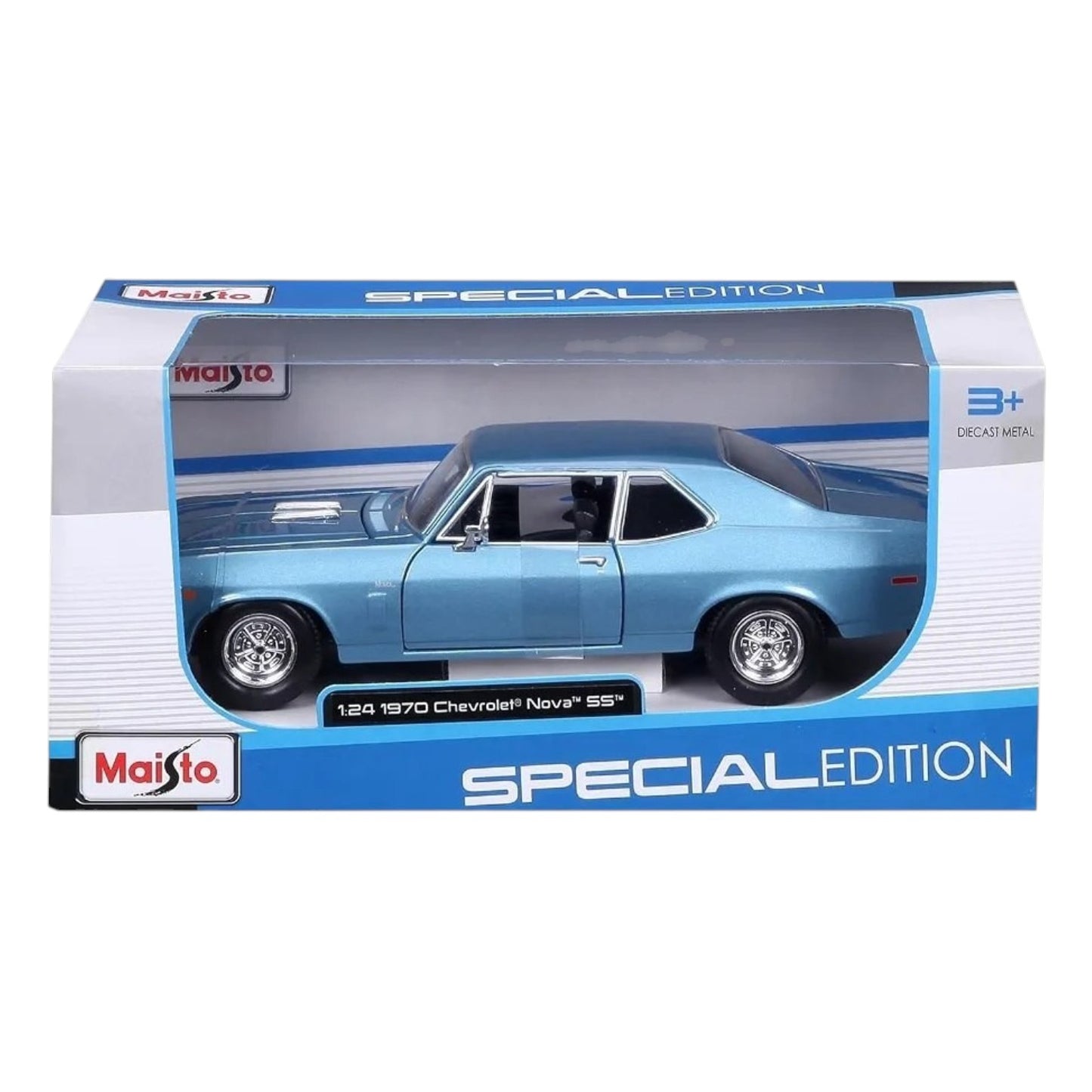 Maisto Chevrolet Nova SS 1970 1:24 Die-Cast Model Car – Special Edition