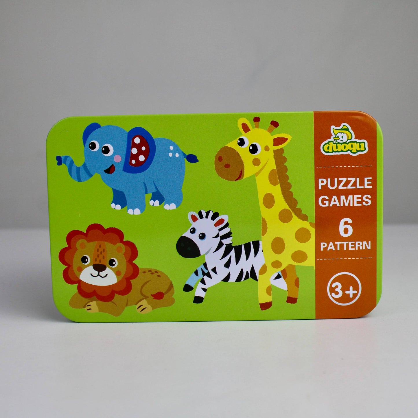 Duoqu Educational Puzzle Set in Metal Storage Box – 6 Puzzles