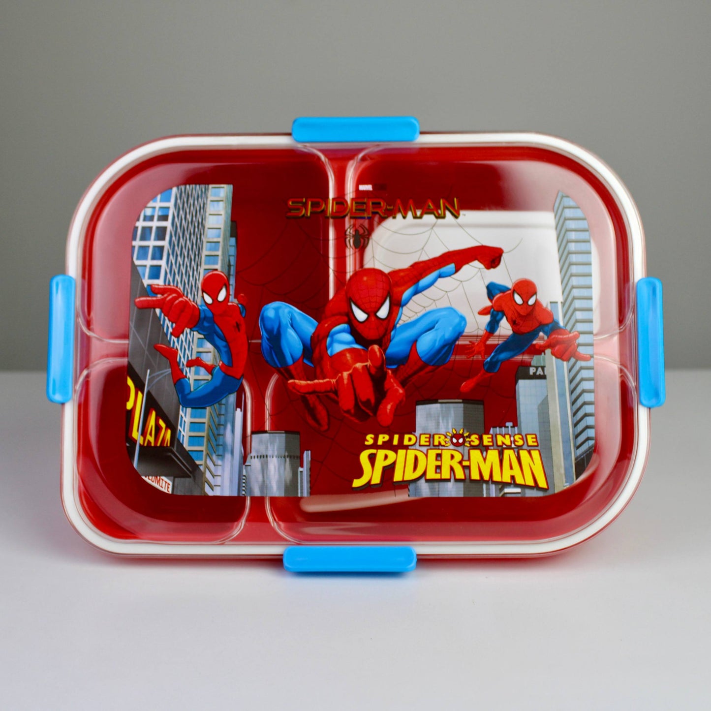 Spider-Man 4-Compartment Lunch Box – Spoon & Sauce Container