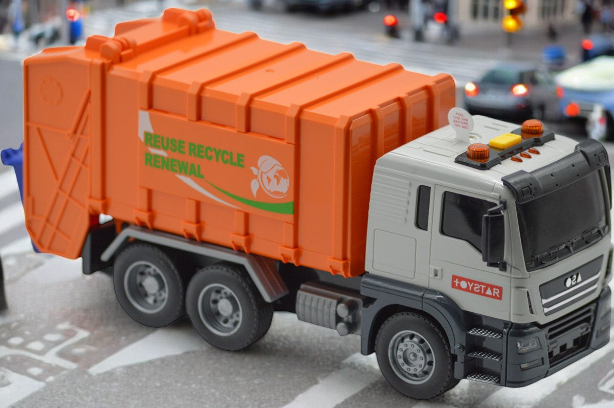 Jin Jia Garbage Truck – Realistic Lights & Sounds Recycling Toy