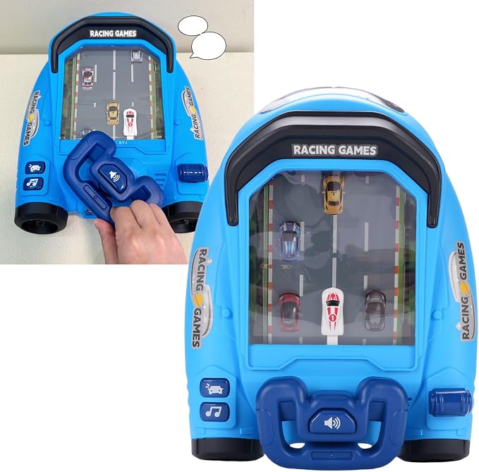 Racing Game Machine – Interactive Driving Simulator with Steering Wheel & Sound Effects