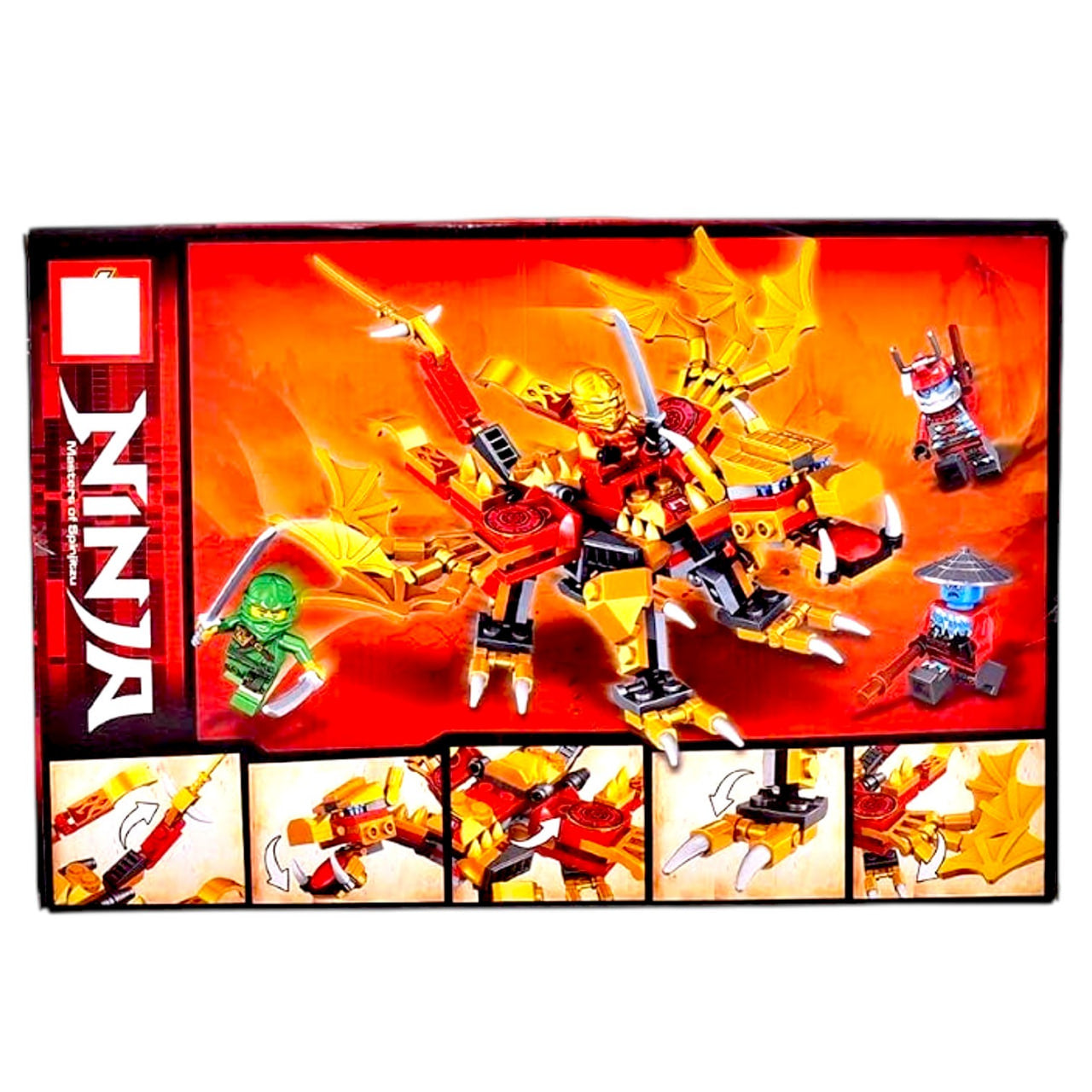 Ninja Dragon Building Set – 217-Piece Red Dragon & Ninja Adventure