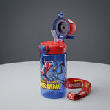 Disney Stitch & Spider-Man Kids Water Bottle – 650ml BPA-Free Bottle with Character Handle