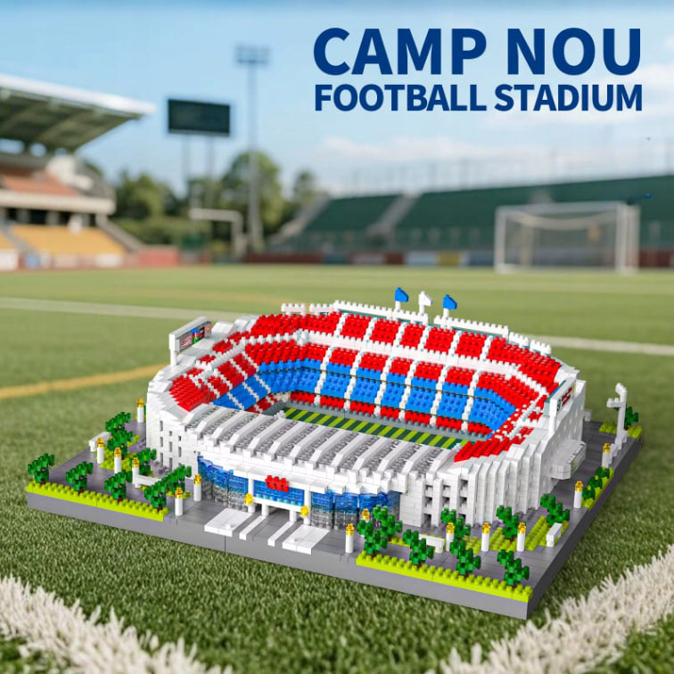 Camp Nou Football Stadium Building Blocks – 2748+ Pieces