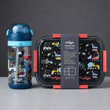 Smiggle Construction Vehicles Lunch Box & Water Bottle Set – 1270ml + 600ml