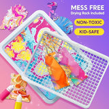 Magic Marbling Art – Water Marbling Painting Kit