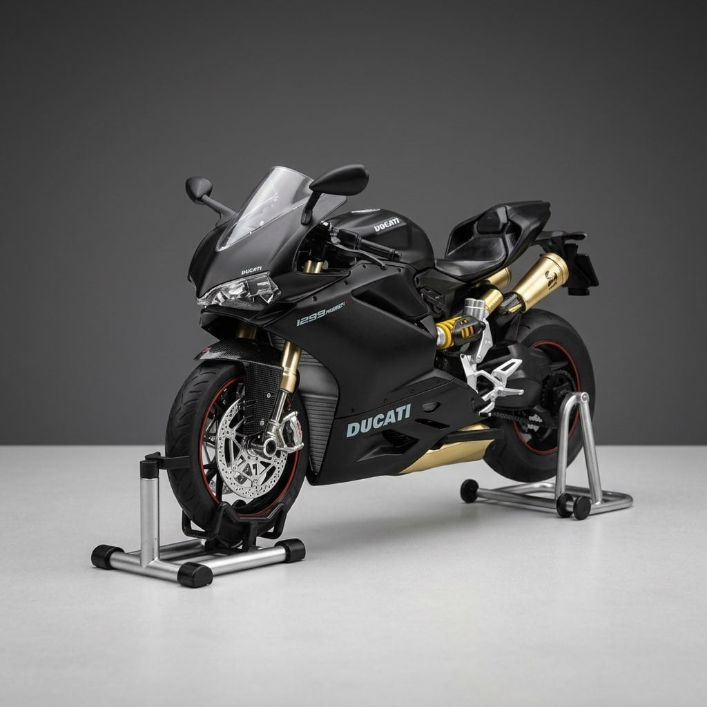1:9 Ducati Panigale – Interactive Die-Cast Motorcycle Model with Light, Sound & Vapor Effects