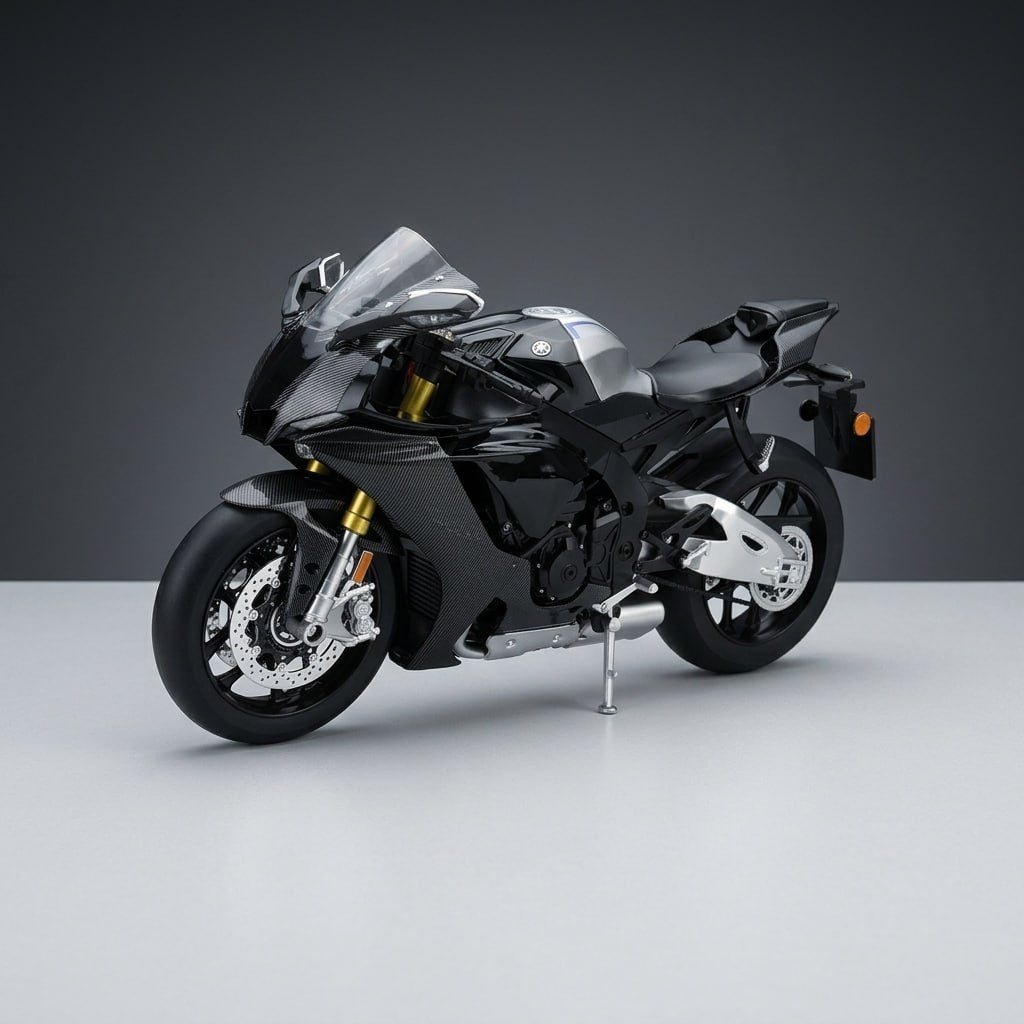 1:6 Yamaha YZF-R1M – Die-Cast Motorcycle Model with Light, Sound & Vapor Effects