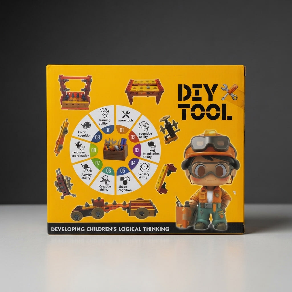 Kids DIY Engineering Tool Set – Building & Construction Toy