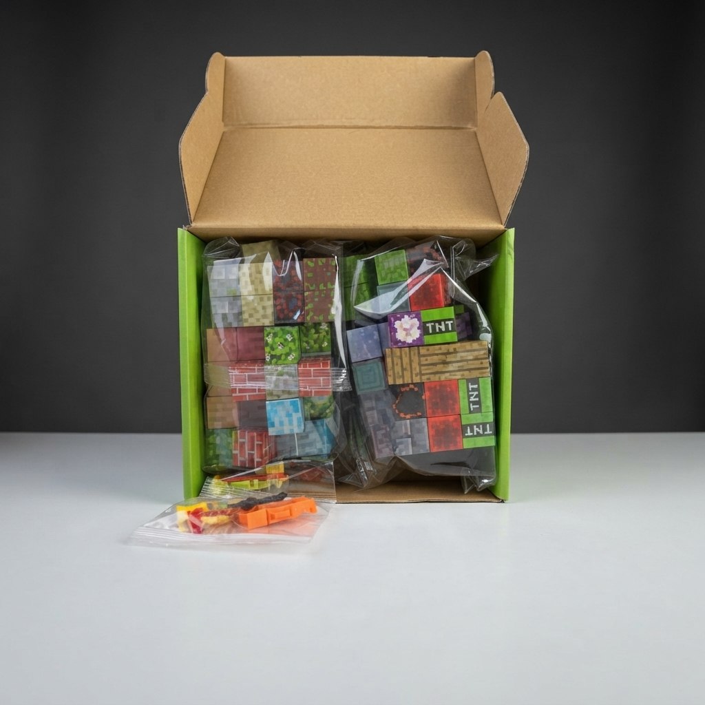 Minecraft Magnetic Building Blocks Set – 100 Pieces