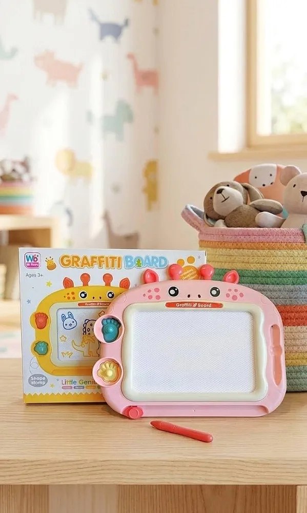 Magnetic Drawing Board for Kids – Giraffe Design