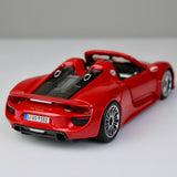 Bburago Porsche 918 Spyder 1:24 Die-Cast Model Car