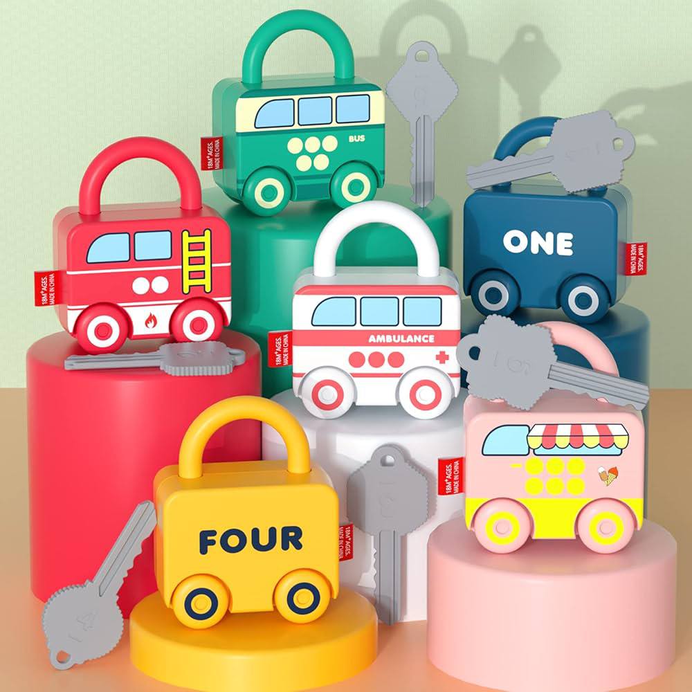 Kids Educational Lock and Key Set