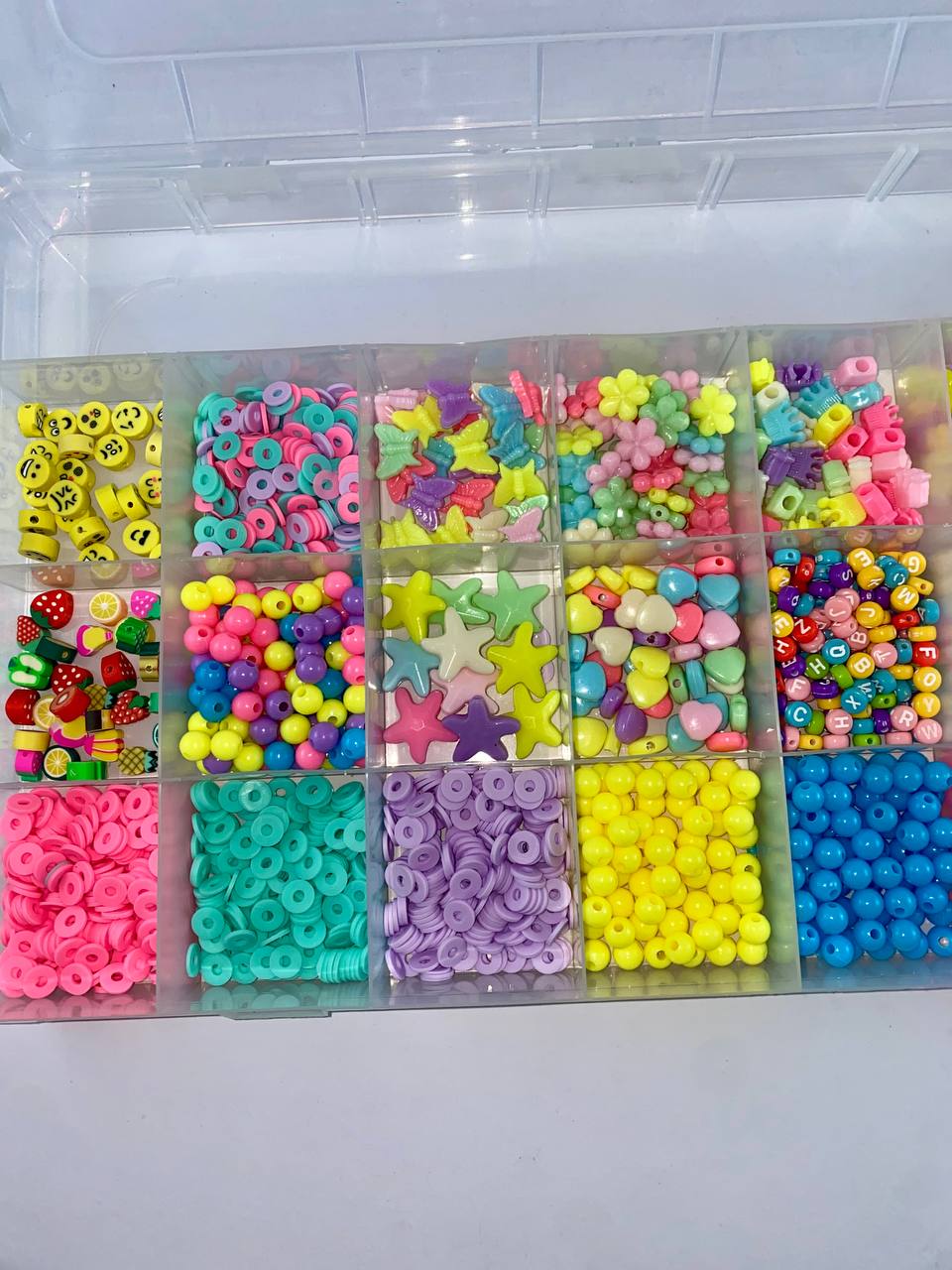 Large Bead Jewelry Box – 22 Compartments