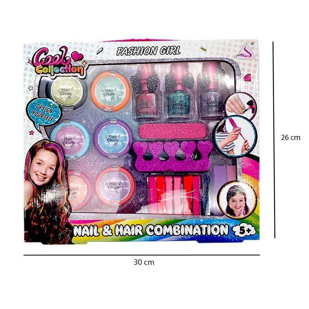 Girls’ Hair & Nail Color Box — Safe & Fun